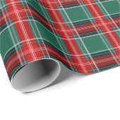 Weihnachts-Rot- und Grünes Kariertes Papier Geschenkpapier (Rolleneckpunkt)