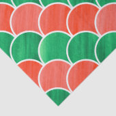 Weihnachts-Rot- und Grünfarben-Muster Seidenpapier (Detail)