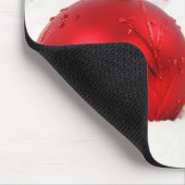 Weihnachts Rot und Weiß Happy Holidays Mouse Pad Mousepad (Ecke)