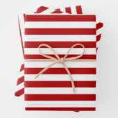 Weihnachts rot-weiß gestreift geschenkpapier set (Beispiel)