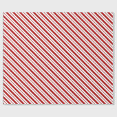 Weihnachts rot-weiß gestreiftes Wrapping Paper Geschenkpapier (Flach)