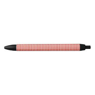 Weihnachts-Rot-Weiß-Gingham Kugelschreiber