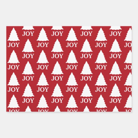 Weihnachts-Rot-Weiß-Muster Geschenkpapier Set (Vorderseite 2)