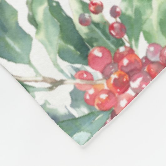 Weihnachts-Rot, Weiß-Oma's Cosy Fleece Blanket (Ecke)