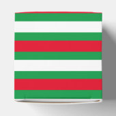 Weihnachts Rot-Weiß Streifen Muster Urlaub Geschenkschachtel (Oben)