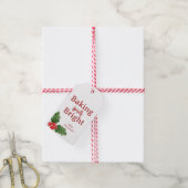 Weihnachts Rote Backbriefe Geschenkanhänger (Mit Garn)