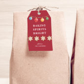 Weihnachts Rote Backbriefe Geschenkanhänger
