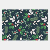 Weihnachts-Rote Berries und Grüne Blätter  (Vorderseite 2)