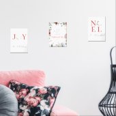 Weihnachts-Rote Bibel-Aquarellposter Bilderwand Sets (Wohnzimmer)