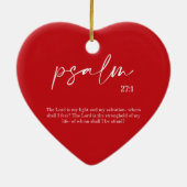 Weihnachts-Rote Bibel Verse Keramik Herzlich Willk Keramik Ornament (Hinten)