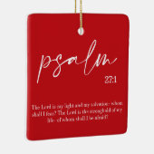Weihnachts Rote Bibel Verse Keramik Ornament (Rechts)