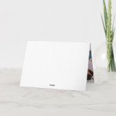 Weihnachts-Rote Blume Foto Feiertagskarte (Rückseite)