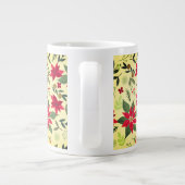 Weihnachts Rote Blume Muster-11600 Jumbo-Tasse (Rückseite)