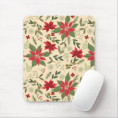 Weihnachts Rote Blume Muster-11600 Mousepad (Mit Mouse)
