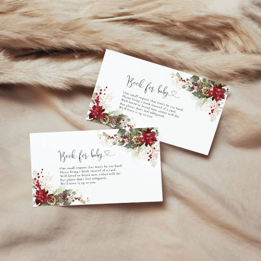 Weihnachts-Rote Bücher für Kinder Begleitkarte