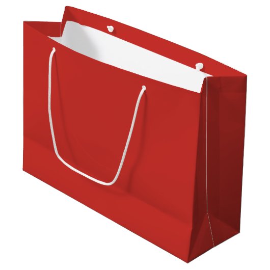 Weihnachts Rote Farbe Große Geschenktüte (Vorderseite Schrägansicht)