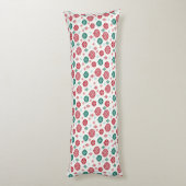 Weihnachts Rote Glocken Baubles Snowflakes Seitenschläferkissen (Rückseite (Vertikal))