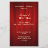 Weihnachts-Rote Kerzen-Event Flyer (Hinten)