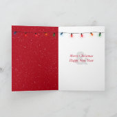 Weihnachts-Rote Mailbox in Aquarellen Karte (Innenseite)