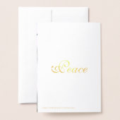 Weihnachts Rote Ornament Ball Gold Foil Card Folienkarte (Rückseite mit Umschlag)