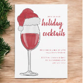 Weihnachts-Rote Party Einladung