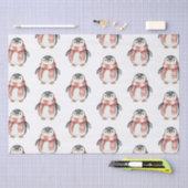 Weihnachts-Rote Peppermint-Pinguine Seidenpapier (Handwerk)