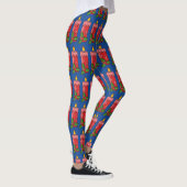 Weihnachts-Rote Pfeiler-Kerze mit Holly Leggings (Rechts)