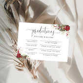 Weihnachts Rote Poinsettia Vorhersagekarte Einladung