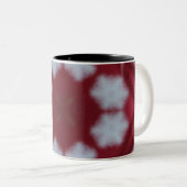 Weihnachts Rote Schneeflocke Tasse (VorderseiteRechts)