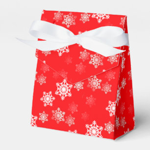 Weihnachts-Rote Schneeflocken Geschenkschachtel