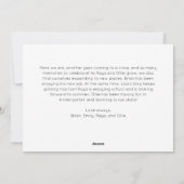 Weihnachts-Rote Schrift Frohe Weihnachten Ein Foto (Rückseite)