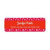 Weihnachts-Rote Stars Handgeschriebenes Skript (Vorne)