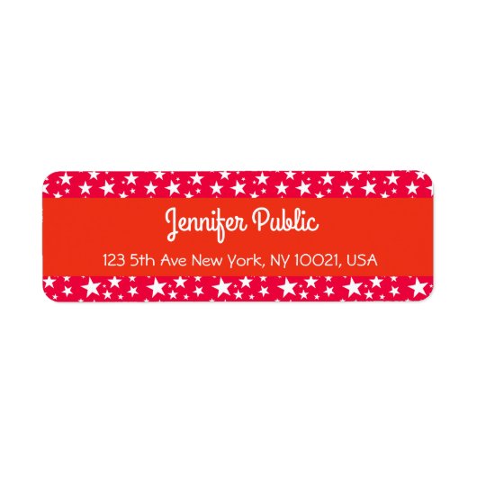 Weihnachts-Rote Stars Handgeschriebenes Skript (Vorne)