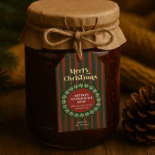 Weihnachts Rote Streifen Handgefertigte Geschenkta Geschenkanhänger