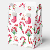 Weihnachts Rote Strumpf und Candy Cane Geschenkschachtel (Geöffnet)