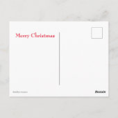 Weihnachts-Rote Truckkarte Postkarte (Rückseite)