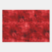 Weihnachts-Roter Glitzer Sparkle Streifen Geschenkpapier Set (Vorderseite)