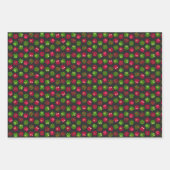 Weihnachts Roter Hund Paw & Holiday Icons Geschenkpapier Set (Vorderseite 3)