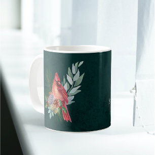 Weihnachts Roter Kardinal Grüne individuell einste Kaffeetasse