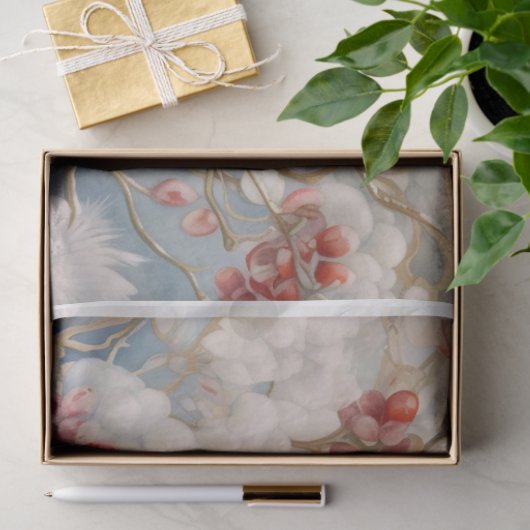 Weihnachts-Roter Kardinal Seidenpapier (Geschenk)