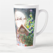 Weihnachts Roter LKW Weihnachtsfest Rustikale Wint Milchtasse (Rechts)