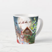 Weihnachts Roter LKW Weihnachtsfest Rustikale Wint Milchtasse (Rechte Ecke)