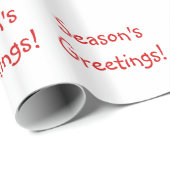 Weihnachts Roter Schriftart Weihnachten - Die Grüß Geschenkpapier (Rolleneckpunkt)