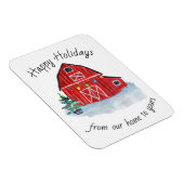 Weihnachts Roter Stall individuell einstellbar Magnet (Rechte Seite)