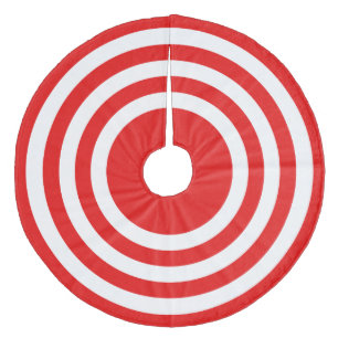 Weihnachts Roter Streifen Baumrock Fleece Weihnachtsbaumdecke