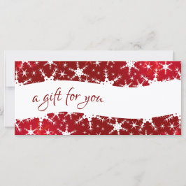 Weihnachts Roter Winter Schneeflocken Geschenkguts