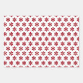 Weihnachts-Rotkachelmuster  Geschenkpapier Set (Vorderseite)