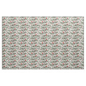 Weihnachts-Rotkardinal-Waldlandschaft Stoff (Yard (91,4 cm))