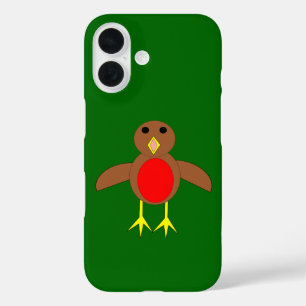 Weihnachts-Rotkehlchen iPhone 16 Hülle