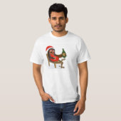 Weihnachts-Rotkehlchen entspannt T-Shirt (Vorne ganz)